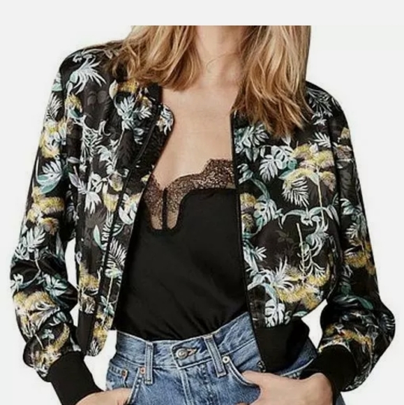 Victoria's Secret Jackets & Blazers - V.S. Floral Bomber Jacket